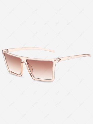 Trapezoidal Transparent Frame Sunglasses - Zaful - Modalova