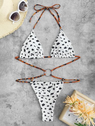 ZAFUL Maillot de Bain Dcoup Ctel Imprim Animal Une-Pice S - Zaful FR - Modalova