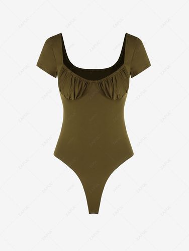 Body Frappé à Manches Courtes - ZAFUL - Modalova