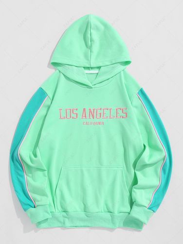 Sweat à Capuche Pull-over Découpé Brodé - ZAFUL - Modalova
