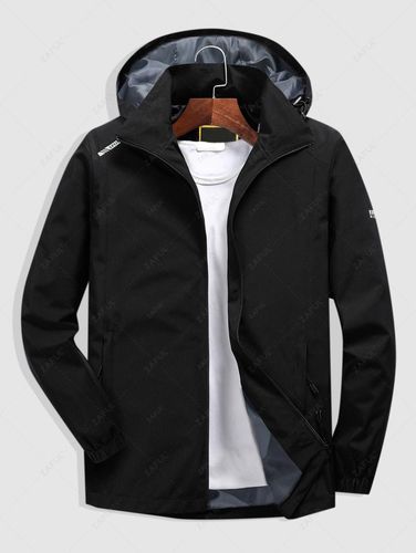 Blouson Coupe-vent à Capuche et Fermeture Glissière - ZAFUL - Modalova