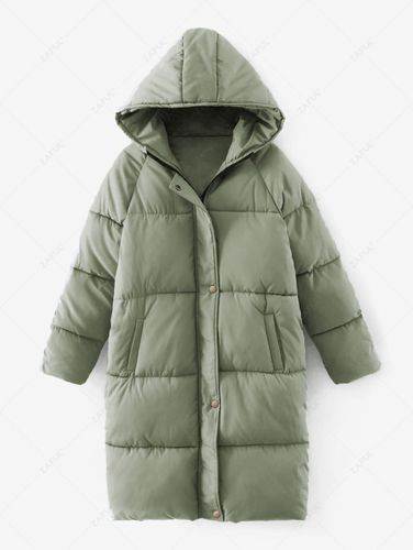 ZAFUL Veste Capuche Matelasse Longue Manches Raglan M - Zaful FR - Modalova