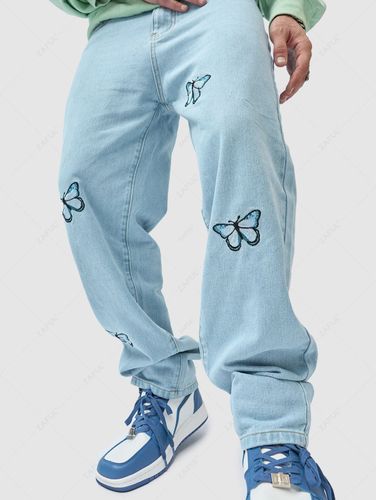Jean Papillon Brod Jambe Droite 34 - Zaful FR - Modalova
