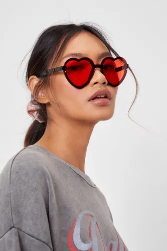 Lunettes De Soleil Colorées En Forme De Cœur - One Size - Nasty Gal - Modalova