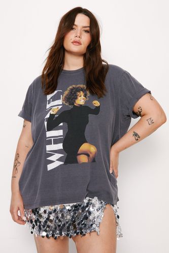 Grande Taille - T-Shirt Oversize Imprimé Whitney Houston - Xl - Nasty Gal - Modalova