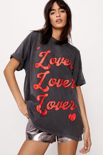 T-Shirt Oversize À Imprimé Lover - - L - Nasty Gal - Modalova