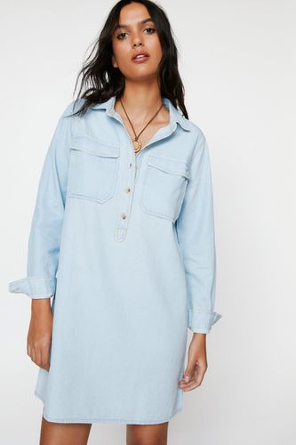 Dressing Gown Chemise En Jean À Poches - - 32 - Nasty Gal - Modalova