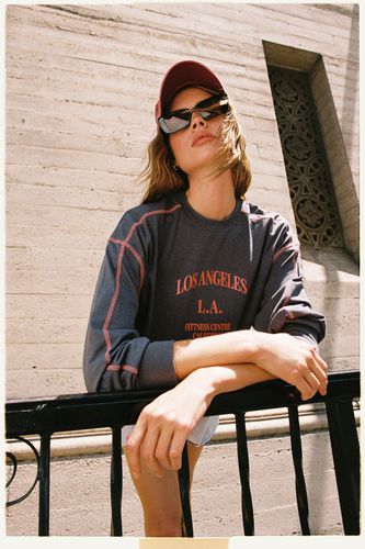 T-Shirt À Manches Longues Et Slogan Los Angeles - - S - Nasty Gal - Modalova