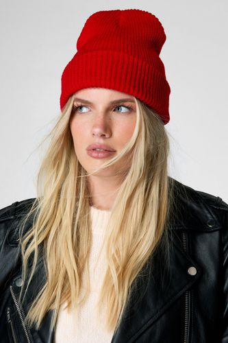 Knitted Beanie - Rouge - One Size - Nasty Gal - Modalova