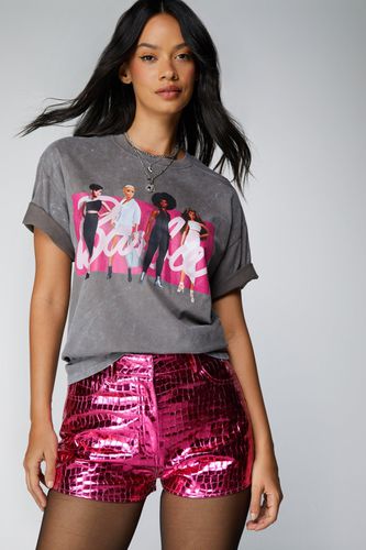 T-Shirt Oversize Délavé Barbie - - M - Nasty Gal - Modalova