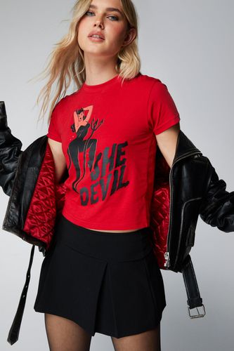 T-Shirt Court À Slogan She Devil - - M - Nasty Gal - Modalova