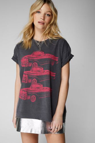 Car Graphic Washed T-Shirt - - Xs - Nasty Gal - Modalova