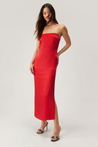 Satin Bandeau Maxi Dress - 32 - Nasty Gal - Modalova