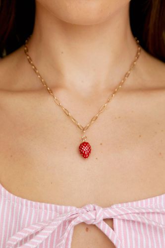 Strawberry Charm Chain Necklace - - One Size - Nasty Gal - Modalova