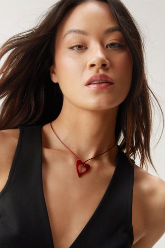 Heart Rope Necklace - - One Size - Nasty Gal - Modalova