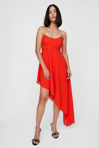 Corset Bandeau Asymmetric Hem Dress - 32 - Nasty Gal - Modalova