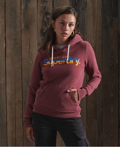 Women's Core Hoodie mit Vintage-Streifen und Logo - Größe: 36 - Superdry - Modalova