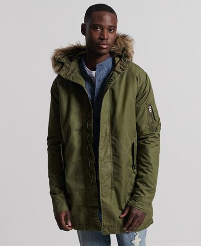 Herren Parka mit Kunstfellbesatz - Größe: S - Xmas deals - Superdry - Modalova