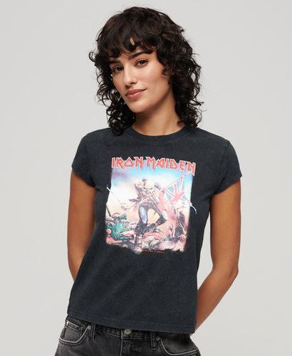 Women's Damen , und Iron Maiden T-Shirt mit Flügelärmeln Bedruckt, Größe: 38 - Größe: 38 - Superdry - Modalova