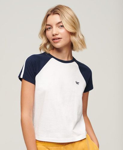 Damen und Essential Retro T-Shirt mit Logo Farbblock, Größe: 42 - Superdry - Modalova