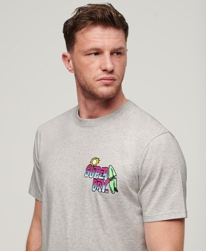 Herren Lässiges Neonfarbenes Travel T-Shirt - Größe: XL - Superdry - Modalova