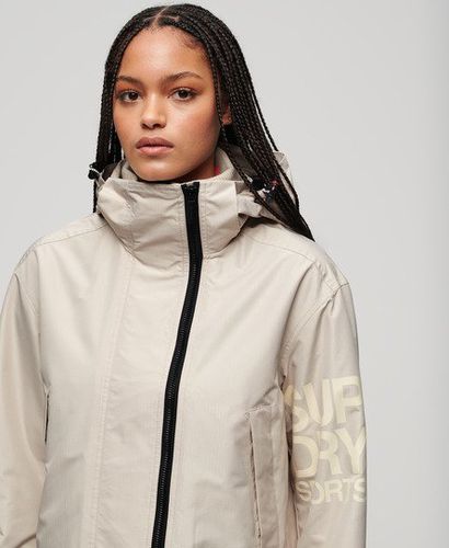 Damen SD Windbreaker Jacke mit Kapuze und Stickerei - Größe: 42 - Superdry - Modalova