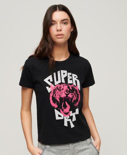 Women's Lo-fi Rock T-Shirt mit Grafik - Größe: 38 - Superdry - Modalova