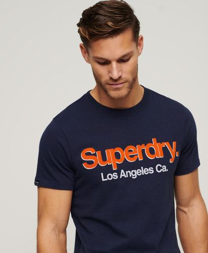 Herren Klassisches T-Shirt mit Core-Logo und Waschung - Größe: S - Superdry - Modalova