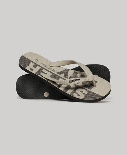 Herren Logo Vegane Flip-Flops, Größe: 10-11 - Superdry - Modalova