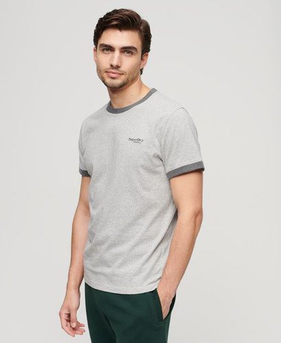 Men's Essential Ringer-T-Shirt mit Logo - Größe: Xxl - Superdry - Modalova