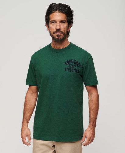 Men's Besticktes Superstate Athletic T-Shirt mit Logo - Größe: XL - Superdry - Modalova
