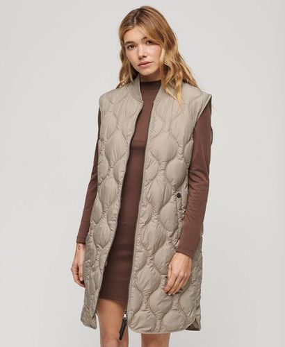Matelassée Doudoune Longue Sans Manches Studios, , Taille: 38 - Superdry - Modalova