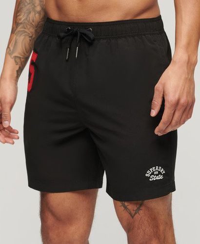 Herren 17-Zoll Polo-Badeshorts aus Recyceltem Material - Größe: S - Xmas deals - Superdry - Modalova