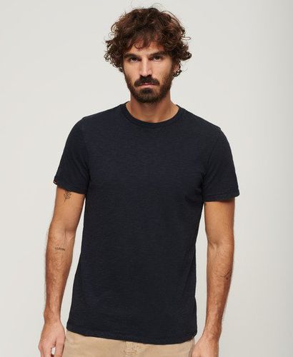 Herren Kurzärmeliges T-Shirt aus Flammgarn mit Rundhalsausschnitt - Größe: S - Superdry - Modalova