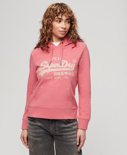 Damen Hoodie mit Gestickter Vintage-Logografik, Größe: 42 - Superdry - Modalova