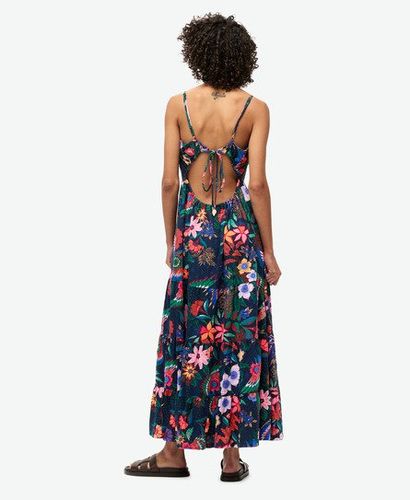 Robe Longue Caraco Smockée Taille: 42 - Superdry - Modalova