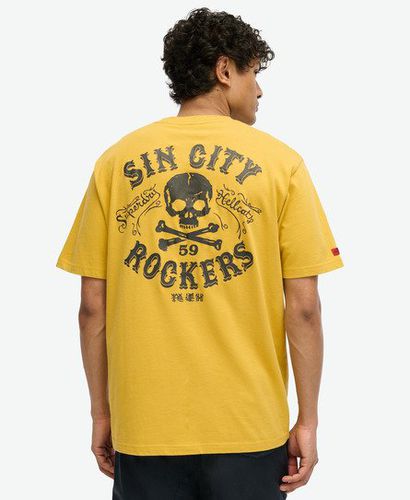 Herren Locker Geschnittenes Lo-Fi T-Shirt mit Punk-Grafik - Größe: XL - Superdry - Modalova