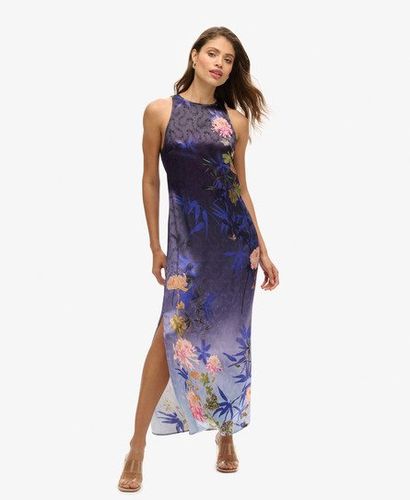 Robe Longue Imprimée en Satin Taille: 36 - Superdry - Modalova