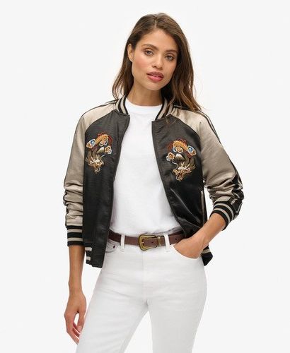 Dames Bomber Brodé Suikajan Bloc de Couleur, Taille: 38 - Superdry - Modalova