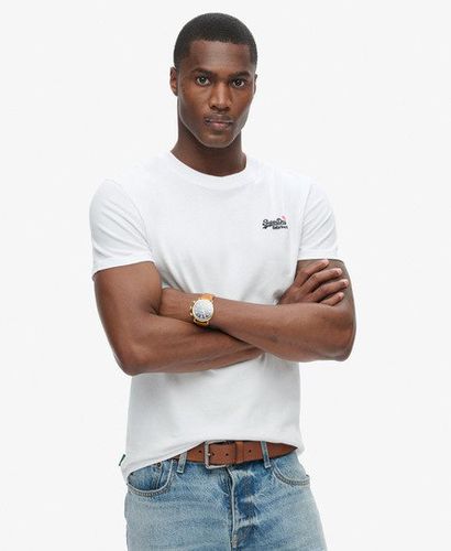 Herren Essential T-Shirt mit Stickerei - Größe: L - Superdry - Modalova