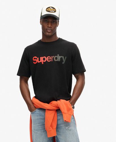 Herren Verblasstes, Lockeres Core Logo T-Shirt - Größe: S - Superdry - Modalova