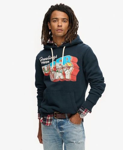 Herren Travel Postcard Hoodie mit Grafik - Größe: S - Superdry - Modalova
