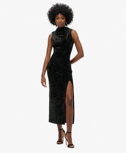 Damen Maxikleid aus Samt - Größe: 38 - Superdry - Modalova