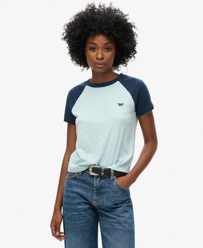 Damen Essential Retro T-Shirt mit Logo - Größe: 40 - Superdry - Modalova