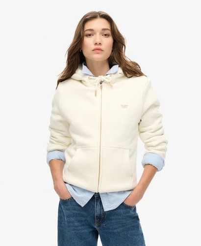 Sweat à Capuche Zippé en Peau Lainée Essential Taille: 44 - Superdry - Modalova
