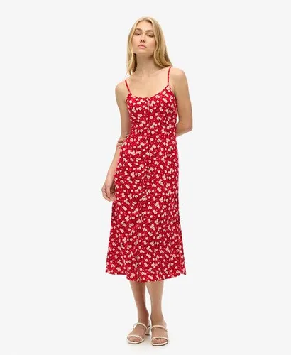 Dames et Robe Caraco Mi-Longue Boutonnée Imprimée, Taille: 44 - Superdry - Modalova
