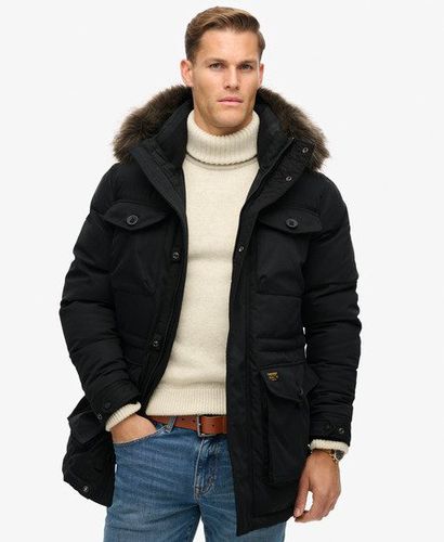 Herren Chinook Parka mit Kunstfellbesatz - Größe: L - Superdry - Modalova