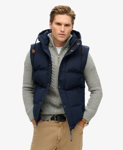 Men's Herren Everest Steppweste mit Kapuze, Größe: L - Größe: L - Superdry - Modalova