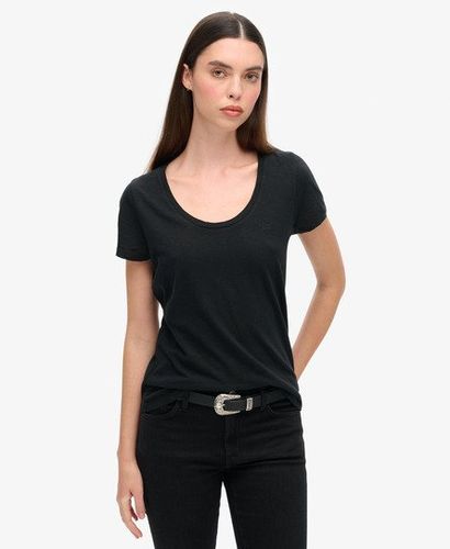 Damen Studios T-shirt mit Tiefem Ausschnitt - Größe: 42 - Superdry - Modalova