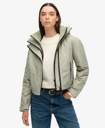 Damen Windbreaker mit Kapuze und Stickerei - Größe: 42 - Superdry - Modalova